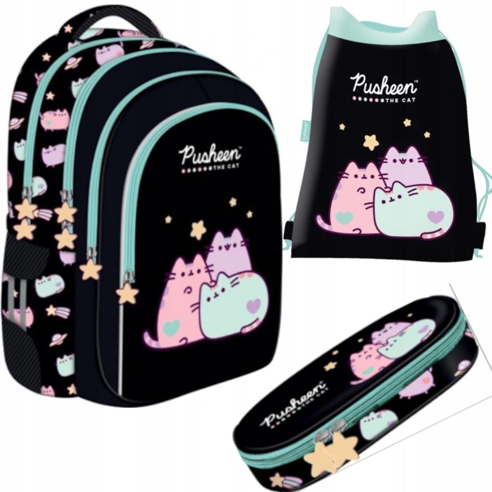 Viackomorový školský batoh Pusheen St. Majewski Multicolored 22 rokov